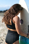 Highwaist Bikini Bottom (Black)