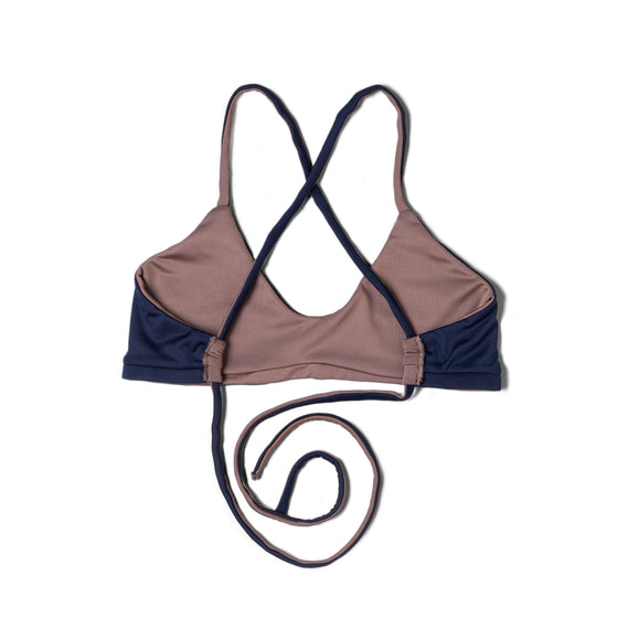 Reversible Cross-Training Bikini (Nude & Navy)