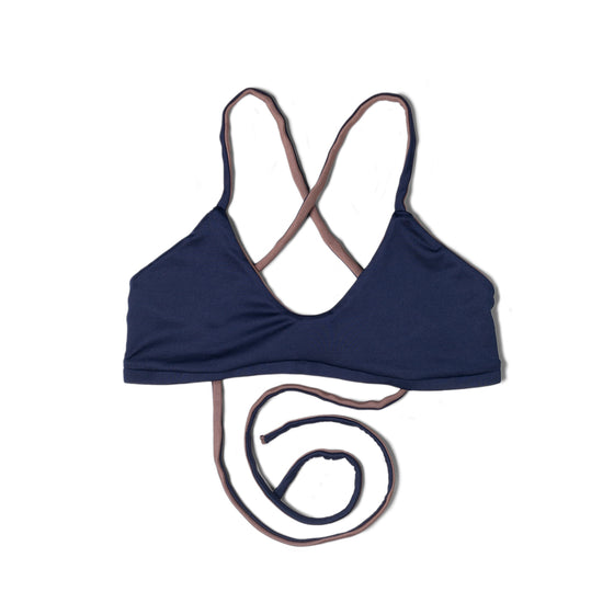 Reversible Cross-Training Bikini (Nude & Navy)